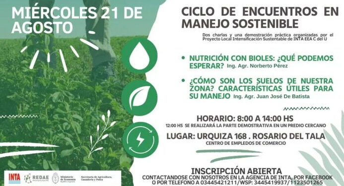 INTA: Arranca el ciclo de encuentros en manejo sostenible