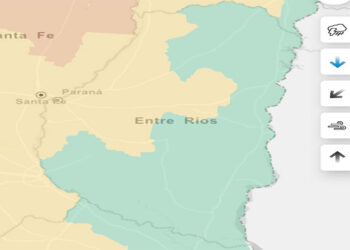El Servicio Meteorológico Nacional emitió alerta amarilla para el centro oeste entrerriano