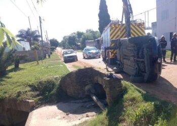 San José, vuelco sin heridos
