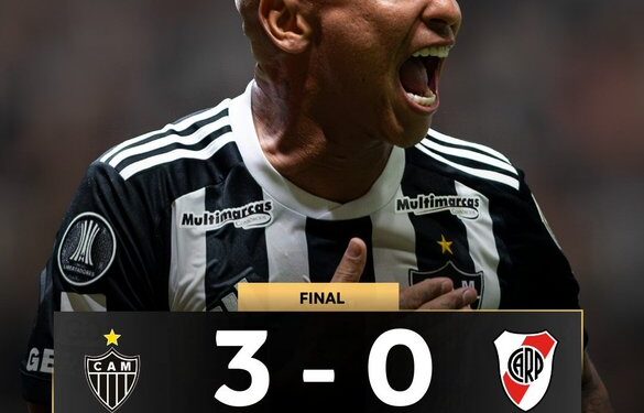 Atlético Mineiro goleó al River de Gallardo en Brasil