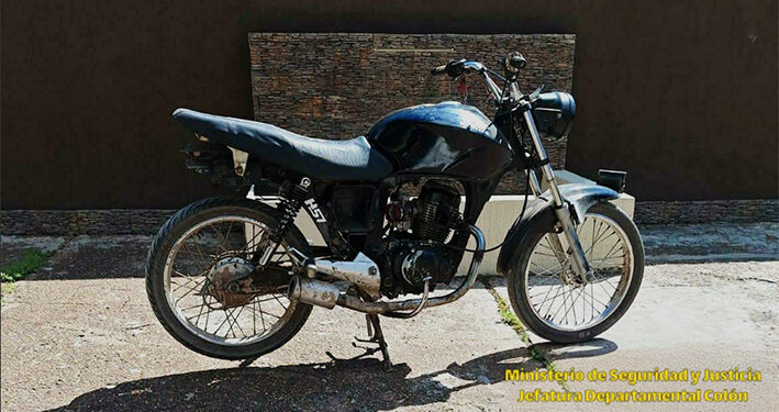 Colón: Secuestro de Motocicleta con irregularidades