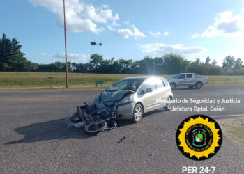 Siniestro vial: Motociclista resultó con Lesiones Graves en Colón