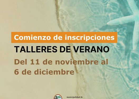 Inscripciones abiertas para los Talleres de Verano en Ubajay