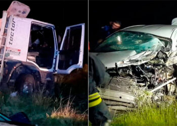“Es un milagro que todos estén vivos”: Choque entre camión y auto en Ruta 12