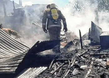 Concordia: trágico incendio de una casilla