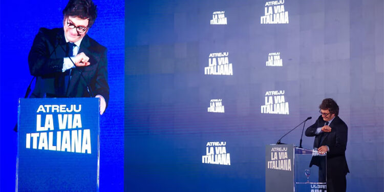 Desde Italia, Javier Milei volvió a defender su gestión