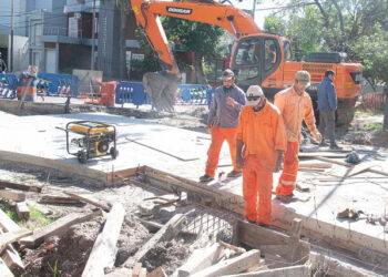 Paraná: Avanza la obra hidráulica de calle La Rioja