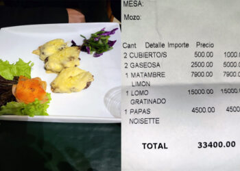 Una cena, sin postre, para dos personas costará más de 33mil pesos en la temporada de verano en Colón