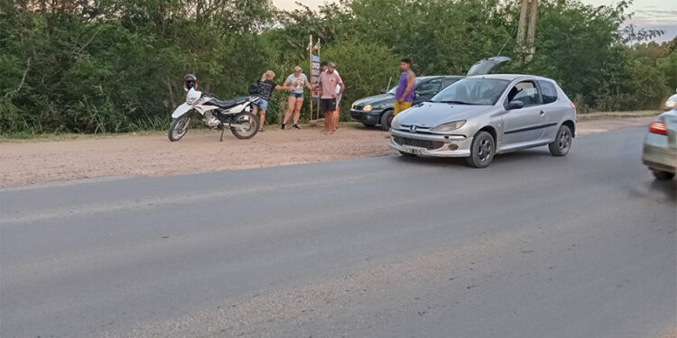 Colón, accidente en el acceso por ex ruta 26