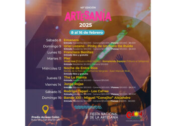 Colón: Se ponen a la venta entradas y plateas para la Artesanía 2025