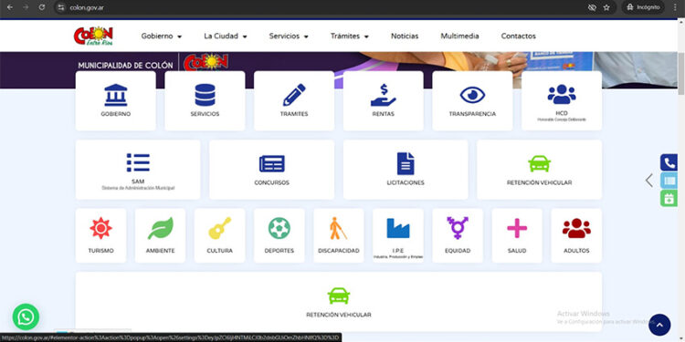 La Municipalidad de Colón lanzó un sistema de recuperación de vehículos retenidos