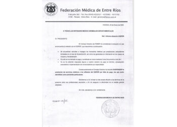 Grave conflicto entre FEMER y el IOSPER pone a más de 300.000 afiliados sin cobertura de servicios médicos