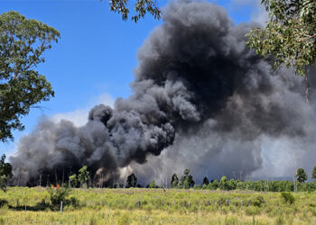 Incendio de grandes dimensiones en el Basural municipal de San José