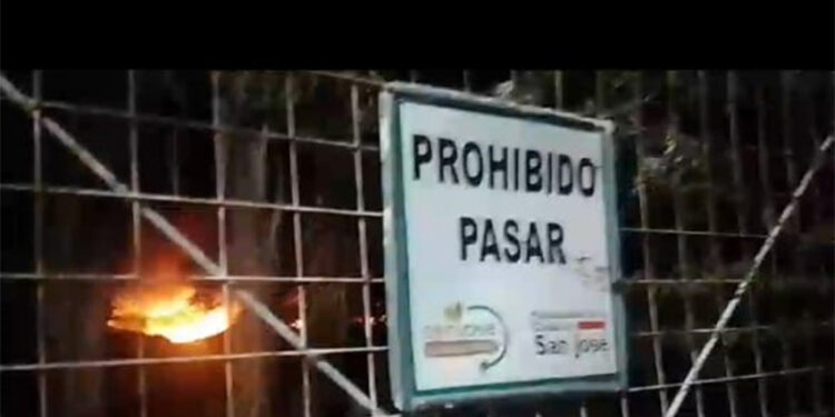 Urgente San José Ahora incendio en el basural
