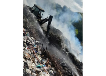 Incendio En el basural de Colón
