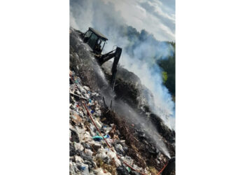 Incendio En el basural de Colón