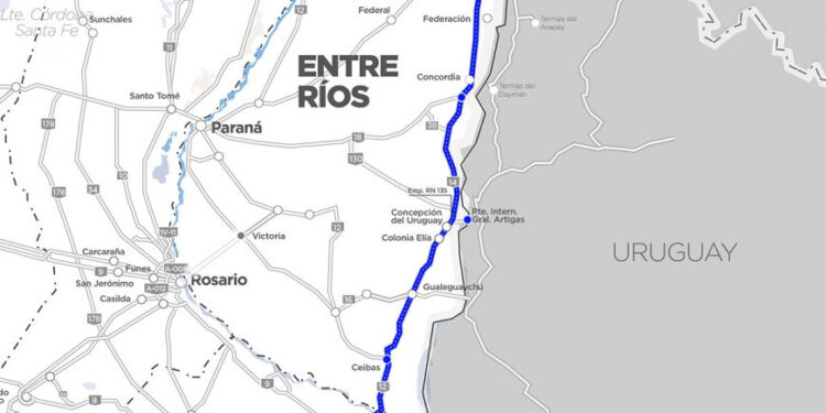 Dos rutas y un puente que atraviesan Entre Ríos serían los primeros a privatizar por Nación