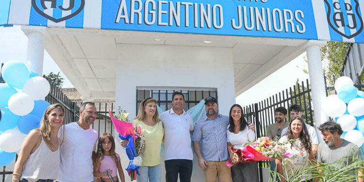 La Intendenta Rosario Romero acompañó la inauguración del nuevo ingreso del Club Argentino Juniors