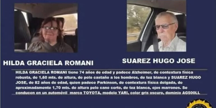 Apareció en Colón la pareja de adultos mayores que eran intensamente buscados en Larroque