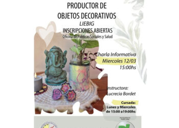 Formación profesional en «productor de objetos decorativos» en Pueblo Liebig.
