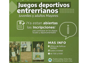 Pueblo Liebig: Juegos Deportivos Entrerrianos Juveniles y Adultos Mayores 2025