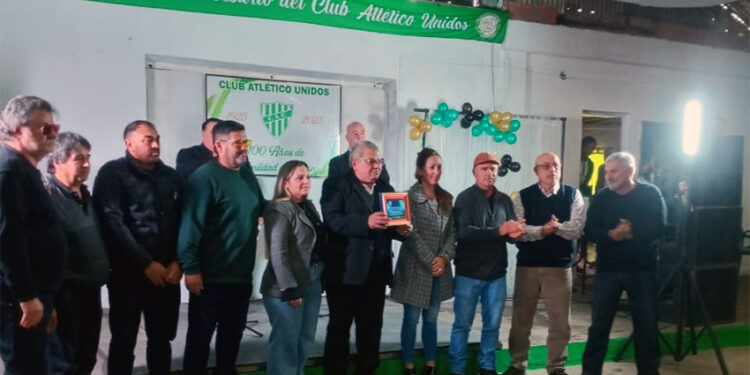 Pueblo Liebig celebró los 100 años del Club Atlético Unidos