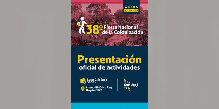 San José: Presentación oficial de la 38° Fiesta Nacional de la Colonización