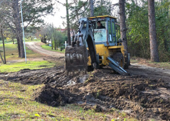 Pueblo Liebig: Trabajos en distintos puntos de la comunidad