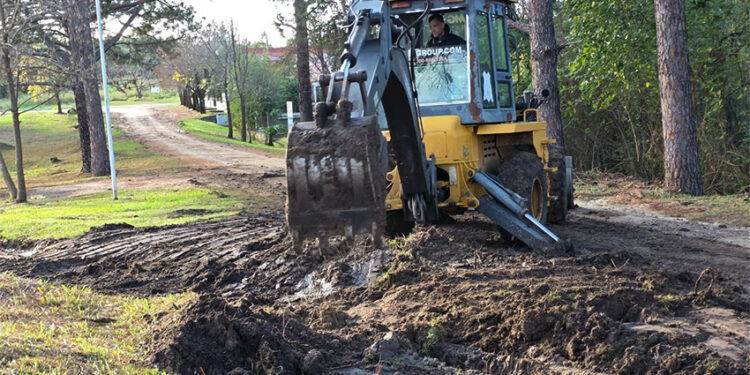 Pueblo Liebig: Trabajos en distintos puntos de la comunidad