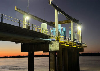 Paraná: Trabajos preventivos de mantenimiento en el muelle de la Toma Nueva
