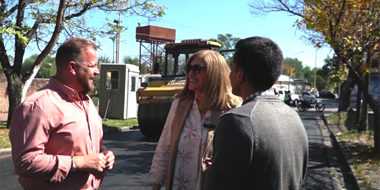 Paraná: Rosario Romero recorrió los trabajos de repavimentación de calle Maipú
