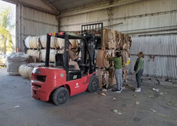 Villa Elisa Se recuperaron 24 mil kilos de cartón