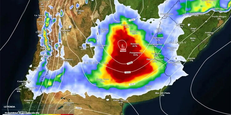 Anticipan la posible llegada de una ciclogénesis: qué impacto tendría en Entre Ríos