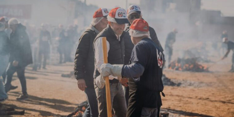 Frigerio en la actividad solidaria de Fepasa: “exclusivamente para la foto”, opinó un docente uruguayense