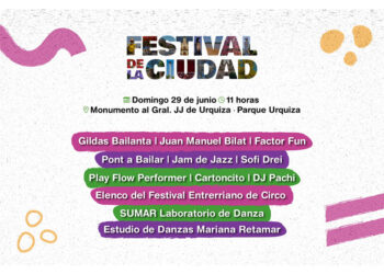 Paraná: La Semana de la Ciudad cerrará este domingo con un gran festival en el Parque