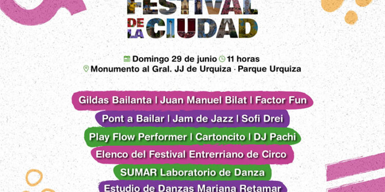 Paraná: La Semana de la Ciudad cerrará este domingo con un gran festival en el Parque