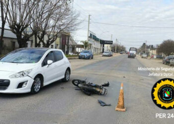 San José: Accidente vial, resultando un joven con lesiones graves 
