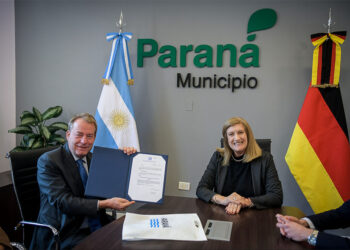 La intendenta Romero recibió al embajador de Alemania, Dieter Lamlé