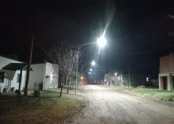Villa Elisa: Se culminó un nuevo tramo de alumbrado público