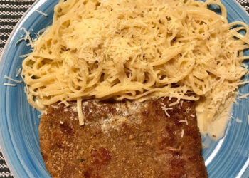 Receta de hoy: Milanesa con fideos