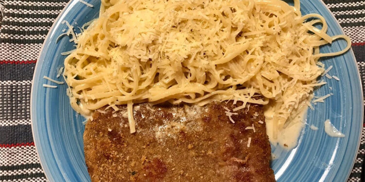 Receta de hoy: Milanesa con fideos