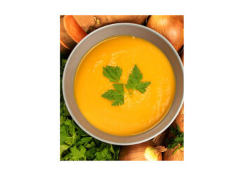 Plato del día: Sopa crema de zapallo y pollo
