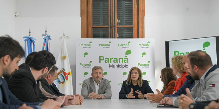 Paraná: La intendenta y el gobernador delinearon acciones para continuar con la obra de la Circunvalación