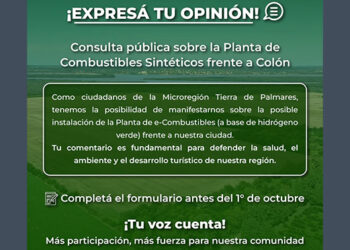 Pedido de Relocalización para la Planta de Combustibles Sintéticos frente a Colón.