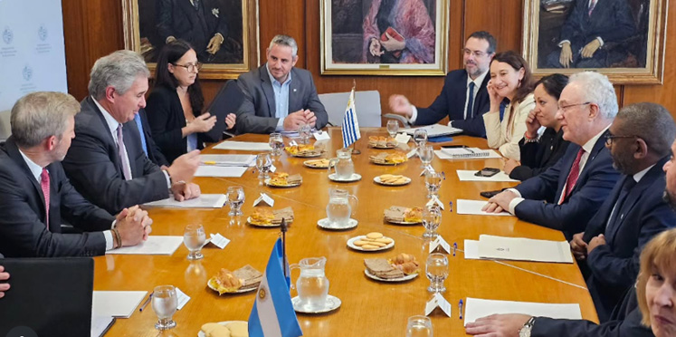 Frigerio y Walser expusieron en Uruguay sus preocupaciones por el proyecto de hidrógeno verde en Paysandú