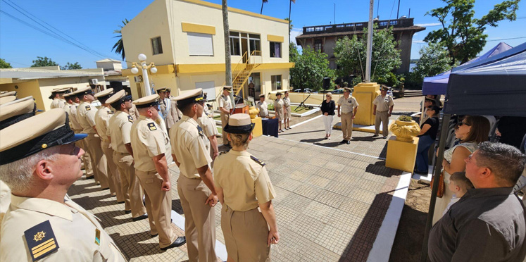 La Prefectura Naval Argentina realizó el acto formal de puesta en funciones del nuevo Jefe de Prefectura Colón