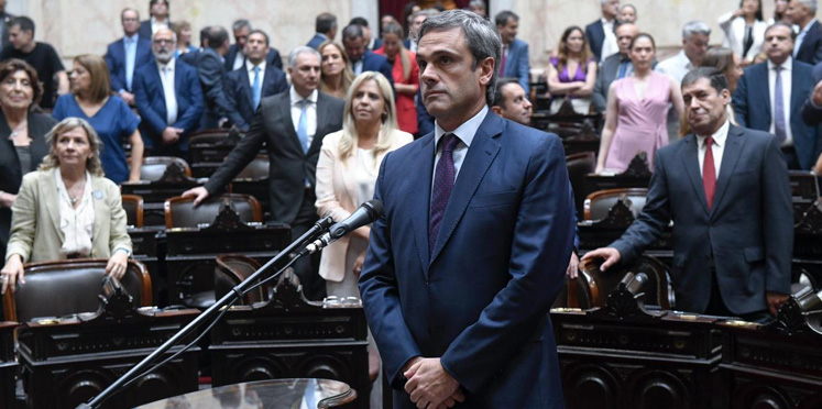 Michel juró como diputado en el Congreso de la Nación