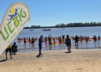 Pueblo Liebig fue nuevamente punto de largada de la travesía de aguas abiertas Liebig–Colón