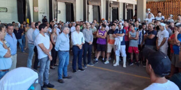 GRANJA TRES ARROYOS: se levantó la medida de fuerza