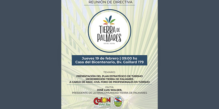 El Intendente Walser presenta este jueves el plan estratégico de Turismo